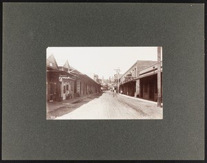 "225. A street in Chinatown, L.A.", photograph, circa 1898