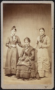 Three Latina women, cart de visite, circa 1870s