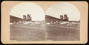 "Camp of 'Cholos', Los Angeles, stereoscopic photograph, circa 1900