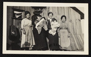 Four women and two infants, photograph, circa 1920s