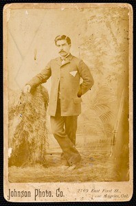 A cabinet card photograph of R. Botello, 1892-09-18