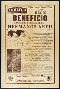 Broadside for Teatro Hidalgo, 1929-01-10