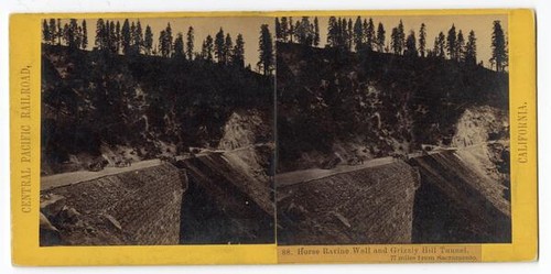 Horse Ravine Wall and Grizzly Hill Tunnel, 77 miles from Sacramento