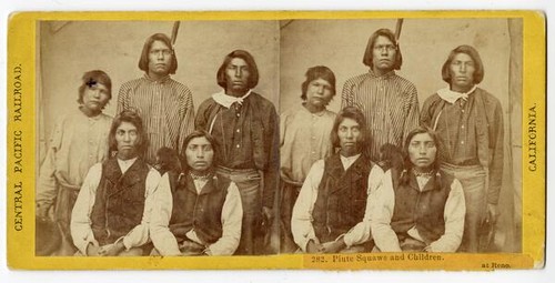 Paiute Women and Children, at Reno