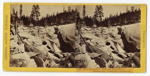 New Hampshire Falls, on Yuba River, Summer view, 96 miles from Sacramento