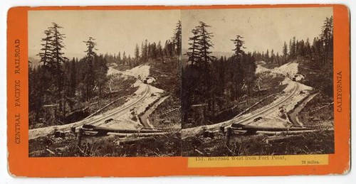 Railroad West from Fort Point, 76 miles