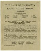 Bank of California: incorporated under the laws of the State