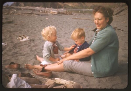 Jean Hagood and twins