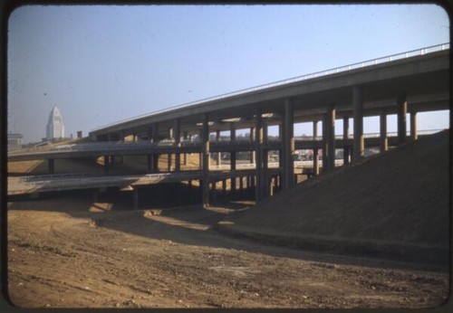 Hollywood Freeway four-level interchange