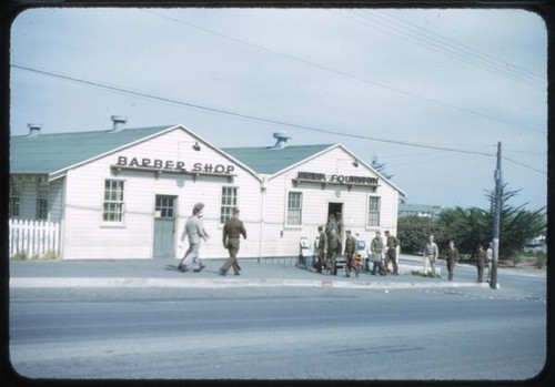 Barber shop and soda fountain at Ford Ord