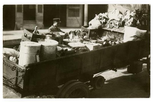 Truck bed containing supplies, Los Angeles