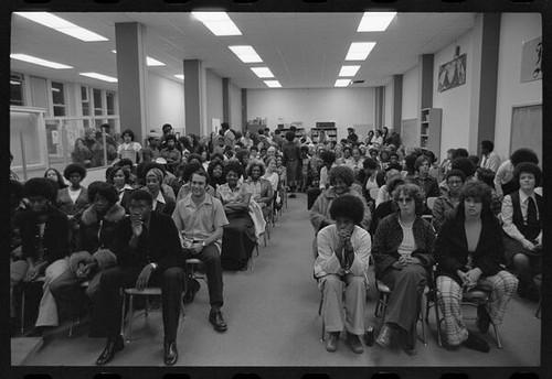 Parent-Teacher Association meeting at Opportunity II High School