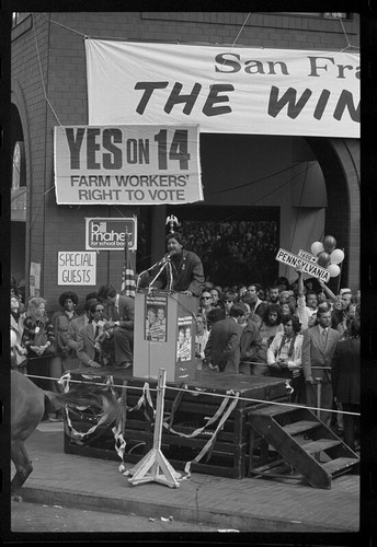 Walter Mondale rally