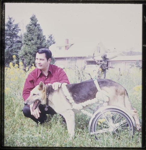 Jim Jones with dog