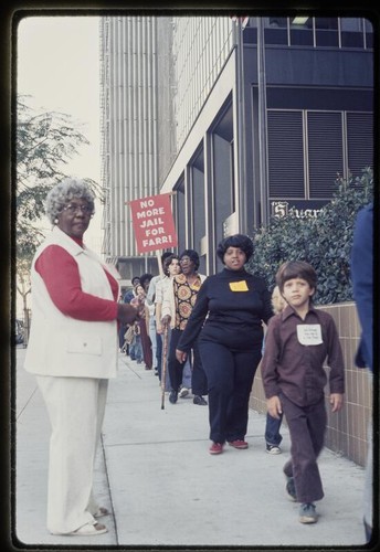 March in Los Angeles for Farr