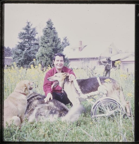 Jim Jones with dogs