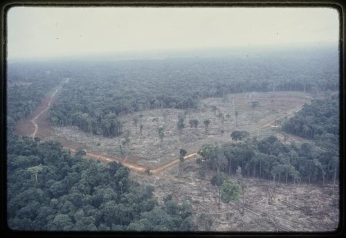 Aerial view of Jonestown