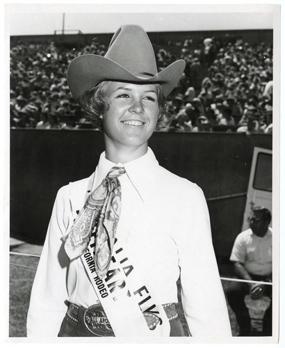 Potrait of smiling horsewoman, California