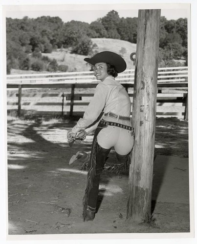 Portrait of Ernelyne Retherford, Rodeo Queen, for Grand National