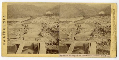 Hydraulic Mining - view from the bank of the Yuba River