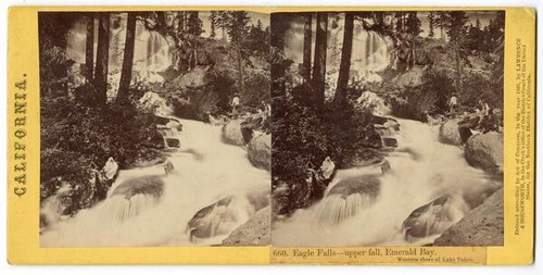 Eagle Falls - upper fall, Emerald Bay. Western shore of Lake Tahoe