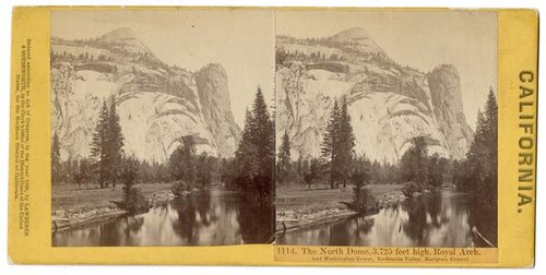 The North Dome, 3,725 feet high, Royal Arch, And Washington Tower, Yo-Semite, Mariposa County