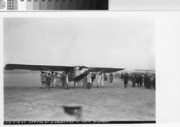 Arrival of Charles Lindbergh and the "Spirit of St. Louis" at Mills Field Municipal Airport, September 16, 1927