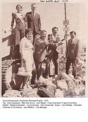 Ground Breaking for Downtown Renewal Project, 1974