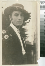 Fred Beltramo, in costume, ca. 1920s