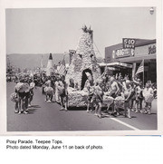 Teepee Float in Posy Parade, c. June 10, 1956