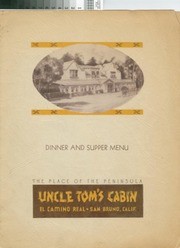 Dinner and Supper Menu for Uncle Tom's Cabin