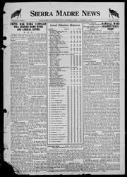 Sierra Madre News 1918-11-08
