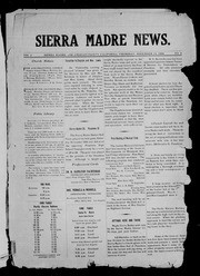 Sierra Madre News 1906-11-15