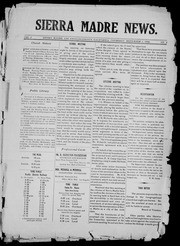 Sierra Madre News 1906-11-01