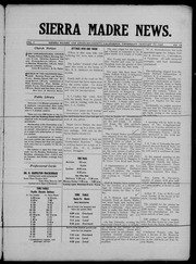 Sierra Madre News 1907-01-17