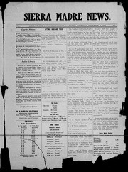 Sierra Madre News 1906-12-06