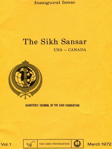 Letter to the Editor, The Sikh Sansaar