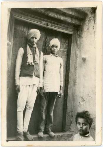 Gurdev Khush with Two Boys