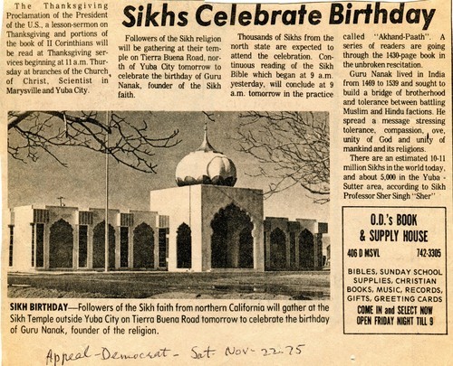 Sikhs Celebrate Birthday