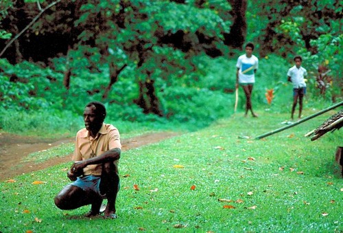 Father Chris Tari resting