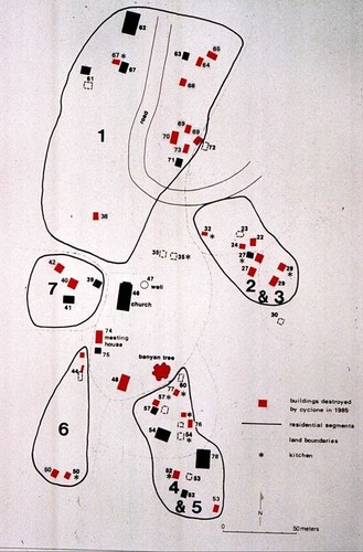 Cyclone Nigel, map of Waileni