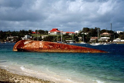 Wreck in Port Vila Harbor