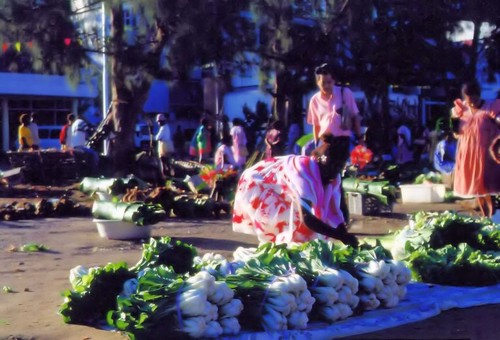 Port Vila Market Early Morning