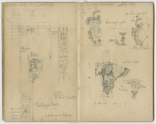 J.R. Davidson: Sketches of Objects in the Musee des Arts Decoratifs (Paris, France)