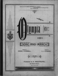 Olympia : song and march / words by Daniel O'Connell ; music by H. J. Stewart