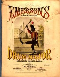 The drum major / arranged by Geo. T. Evans