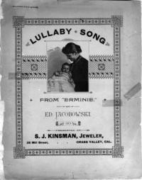 Lullaby song : from Erminie / by Ed. Jacobowski