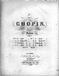 Grande valse brillante : pour le piano / composée par Fred. Chopin, op. 34, no. 3