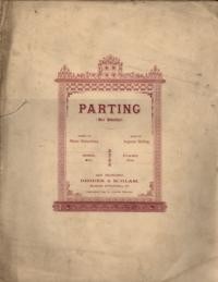 The parting = Der Abschied / German words by Minna Duisenberg ; music by Augusta Holling