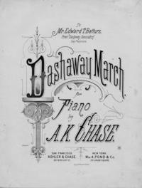 Dashaway march : for piano / by A. K. Chase